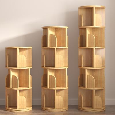 Cina New design wood MDF bookshelf very modern 2021 Sunrise wood MDF bookcase in vendita