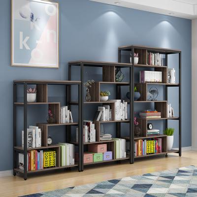 Cina 2021 new design modern creative corner library bookcase office furniture wooden bookshelf in vendita