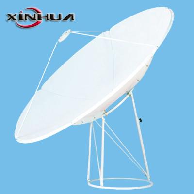 China Surface treatment: rust prevention and electrostatic spraying powder satellite dish outdoor antenna 120cm/135cm/180cm/240cm for sale