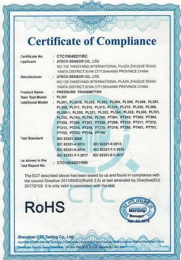 RoHS - Atech Sensor Co., Ltd.