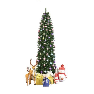 China Morden 7ft 1/2 Hanging Home Decoration Instruction Pencil PVC Christmas Tree for sale