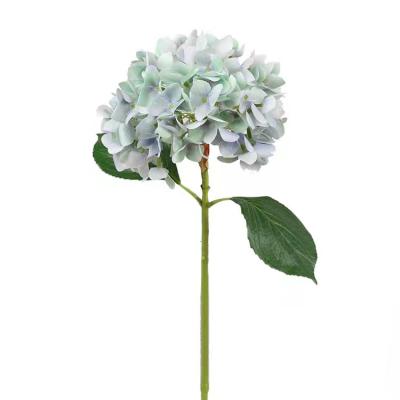 China Morden Wedding Decoration Single Stem 3D Printing Artificial Hydrangea for sale