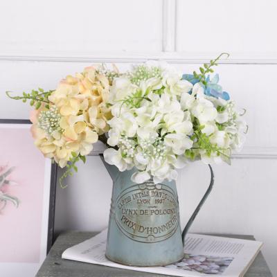 China Wholesale Wedding Artificial Morden Decoration Flower Hydrangea Bouquet for sale