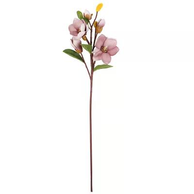 China Morden Home Decoration Single Stem EVA Flower Magnolia Artificial for sale