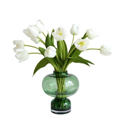 China High Quality Real Touch Morden Tulip Bouquet Artificial Flowers For Wedding for sale