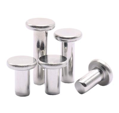 China HOT SELLING Stainless Steel Rivets Round Flat Head Solid Rivets SS 304 Fastener Manufactures for sale