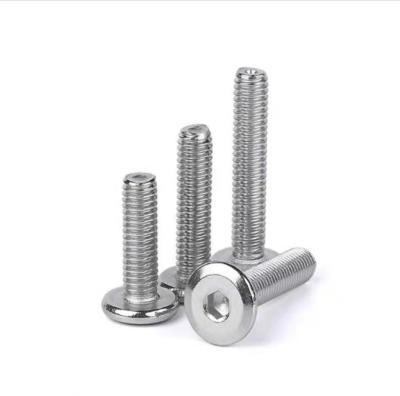 China Pan Flat Head Socket Screw Hexagon Screws 304 Stainless Steel for sale