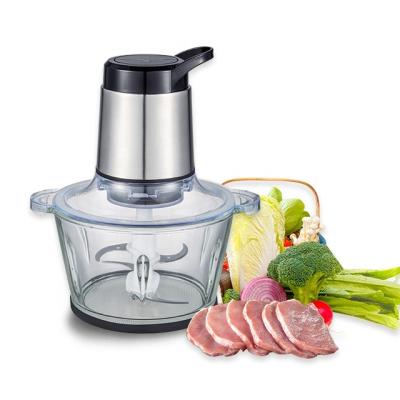 China Hot Sale 1.8L Hotel Best Multifunctional Home Electric Meat Grinder Cleaver Food Chopper Vegetable Processor for sale