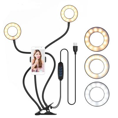 China 180 Degree SHENPU Adjustable Selfie Ring Light Usb Selfie Ring Light Clip For Tik Tok Live Streaming for sale