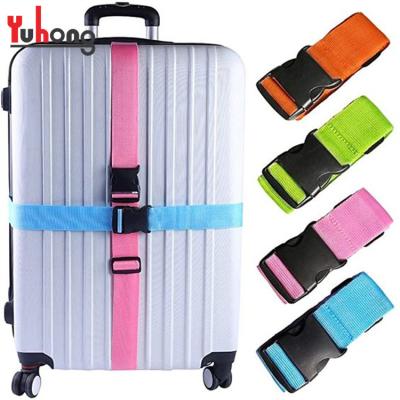 China Custom Plastic / Metal Lanyards Luggage Factory Buckle Password /Digital Hook Lock Luggage Belt Strap For Suitcase Packing Belt for sale