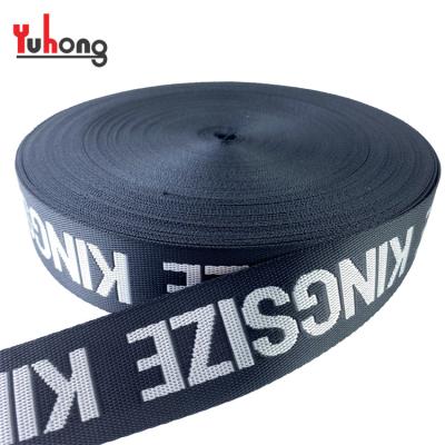 China High Tenacity 38mm Durable Jacquard Polyester Nylon Woven Bag Webbing Strap Wholesale With Fashion Custom Logo for sale