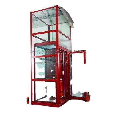 China Household Residential Villa Elevators OTSE Small Elevator Home Glass Lift Mini Lift for sale