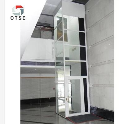 China Residential Elevators Screw Small Panoramic Glass Elevator Used Home Elevator for sale