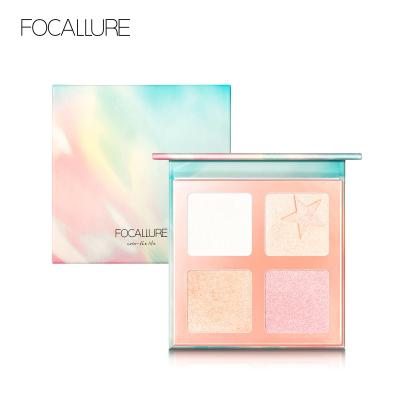 China FOCALLURE 2019 New Face Makeup Items Waterproof Shiny Star Baked Highlighter Powder Palette Makeup for sale