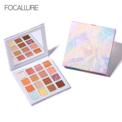 China Focallure Madame Cosmetics 3D Eyeshadow Glitter Powder Waterproof Cruelty Free Waterproof Shimmer Palette for sale