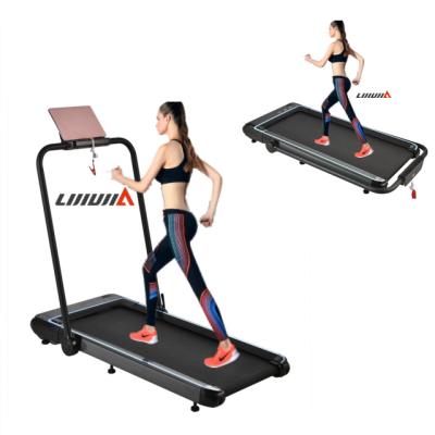 China New Purchase Lijiujia Cheapest Portable Folding Flat Treadmill Mini Walking Protective Gym Equipment Commercial Fitness Smart Household for sale