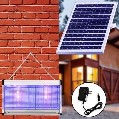 China Solar Power Indoor Outdoor Waterproof 2 In 1 Garden Insect Machine Trap Bug Zapper Led Electric Mosquito Killer Lamp Te koop