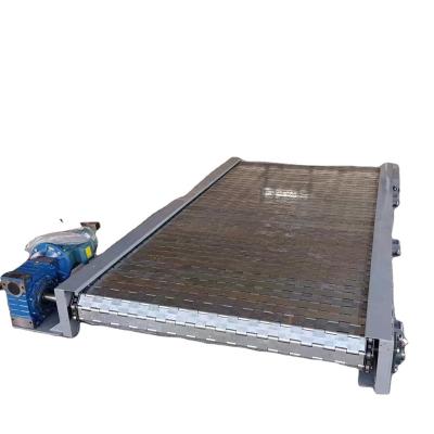 China Heat Resistant Chain Plate Slat Conveyor for sale