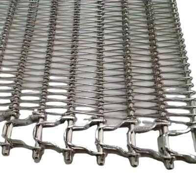 China Corrosion Resistance Spiral Cooling Tower Food Grade Heat Resistant Wire Mesh Conveyor Belt for sale