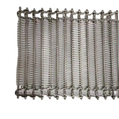 China Corrosion Resistance Food Grade Stainless Steel Heat Resistant Spiral Wire Mesh Conveyor Belt for sale