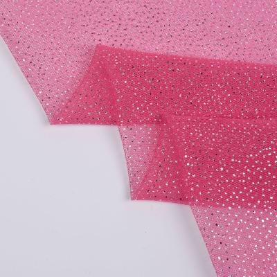 China Hot Sale Foil Tulle Fabric Polka Dot Tulle Fabric Tear-resistant Mesh For Dress for sale