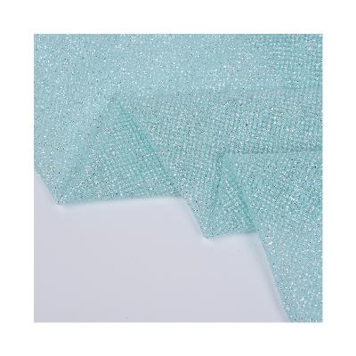 China High Quality Anti-Static Glitter Fabric Shiny Sparkle Tulle Glitter Fabric For Wedding Dress for sale