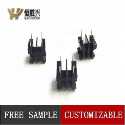 China Skeleton horizontal UU10.5 pin2+2 high frequency transformer coil+steel clip,transformer coil air core coil coil for sale