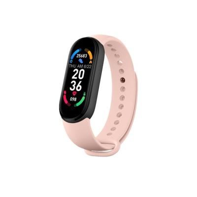 China APP control sports wristbands fitness tracker m4 m5 m6 sleep monitor round color screen smart bracelet for sale