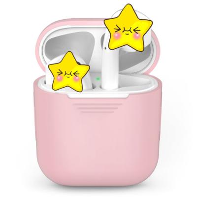 China Carry the suitcase. New Light Soft Candy Color Luxury Protective Earphone Covers Hook Case For Apple Airpods for sale