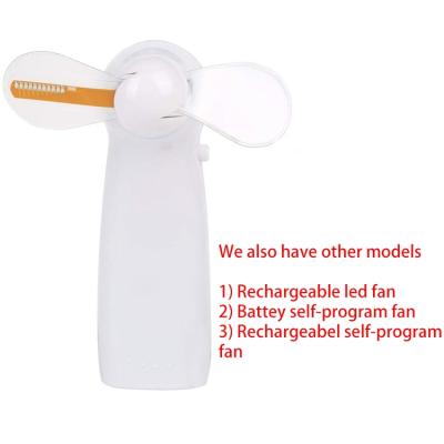 China Led Words Can Be Customized Cooling Portable Rechargeable Folding Silent Student Mini Usb Summer Telescopic Mute Fan for sale