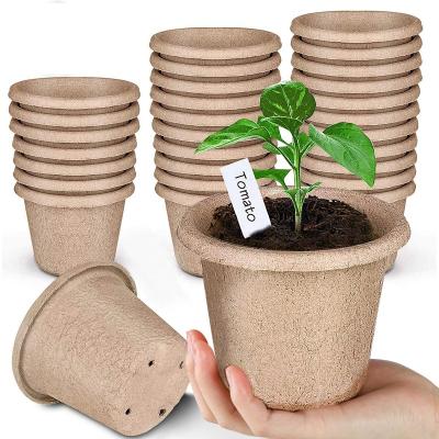 China Wholesale Biodegradable 8cm Seed 3inch Degradable Peat Starter Pots Seed Aeration Eco-friendly for sale