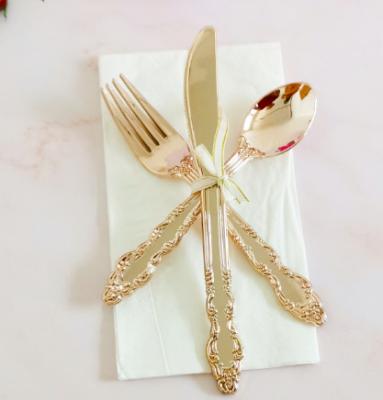 China PS Wholesale Price Knife Fork Spoon Hard Plastic Napkin All In One Disposable Serving Set Wrapped Set Customized for sale