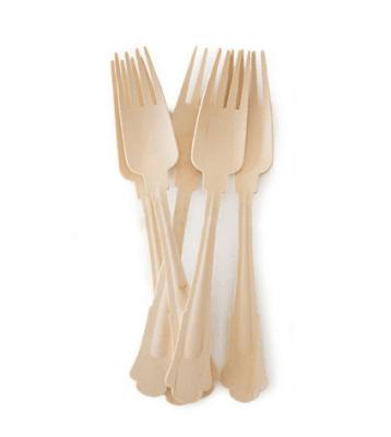 China Wholesale Price Plastic Disposable Wooden Wooden Fork Wooden Spoon Knife Set for sale