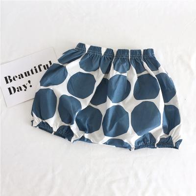 China 2023 hot sale QUICK DRY high quality breathable new fashion interested color round pattern 100 cotton quick dry pants for baby for sale