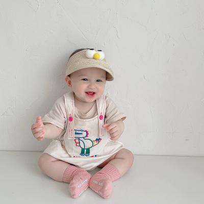 China New 2023 Polyester/Cotton Custom Logo Size High Quality Stretch Knit Breathable Cotton Overalls For Babies for sale