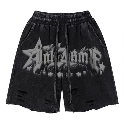 China Wholesale Custom Designer Breathable Logo High Quality Low MOQ Streetwear Original Washed Shorts For Youth for sale