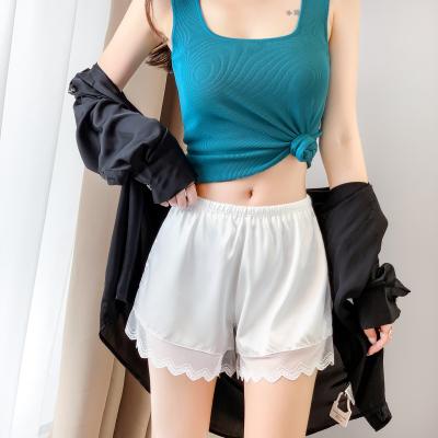 China Breathable Great Price In Wear Outer Gaiters Soft Polyester Fiber Material Lace Shorts for sale