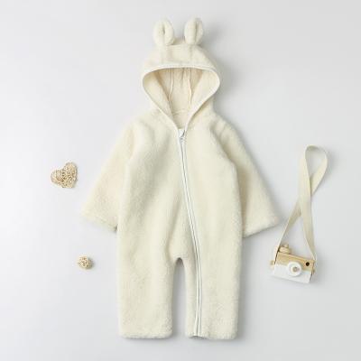 China New Design Style Solid Color Baby Clothes Long Sleeves Zipper Windproof Warm Baby Overalls QUICK DRY Warm Baby Overalls Soft Winter Baby Overalls for sale