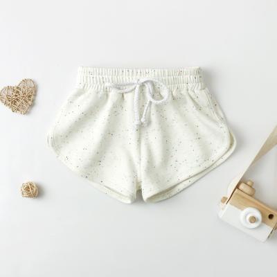 China Hot selling summer boutique baby clothing item model QUICK DRY lacing 100% cotton fabric baby shorts for sale