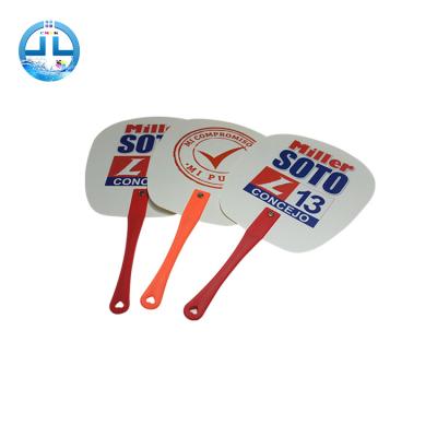 China China Manufacture High Quality Cheap Durable PP Make Custom Plastic Hand Fans Clip Handle Fan for sale