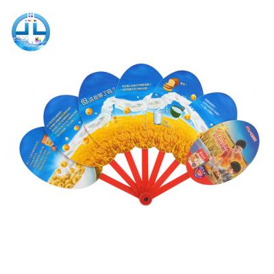 China China factory direct sale folding small plastic pp hand fan advertising pp hand fan for sale