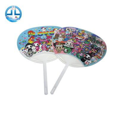 China Japan China Supply Promotional Plastic Hand Fan PP Advertising Plastic Hand Fan for sale