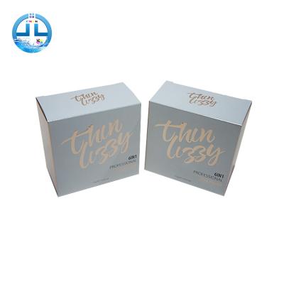 China Recyclable Beauty Custom Cosmetics Packaging Paper Box With Logo Embossed Loose Powder Packaging Box for sale