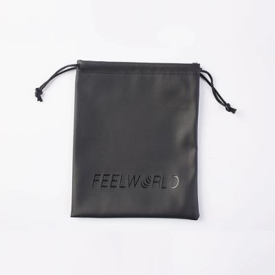 China PU Drawstring Bag Eco-friendly Waterproof Leather Christmas / Wedding Gift Pouch Product Packaging Bags for sale