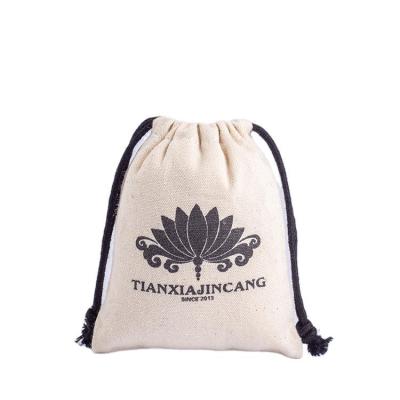 China Custom Eco-Friendly Logo Printed Gift Canvas Cotton Double String Handbag Shoe Dust Drawstring Bag for sale