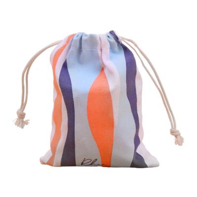 China 100% Eco-Friendly Cotton Muslin Drawstring Bag Canvas Cotton Drawstring Bag Footprint Drawstring Large for sale