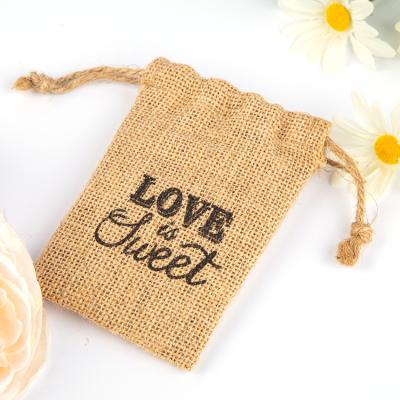 China Eco Friendly Cheap Custom Dust Bags Jute Drawstring Eco Friendly Bag for sale