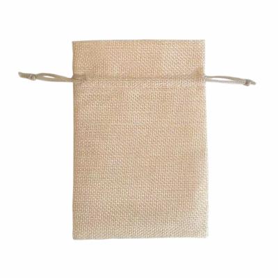 China Eco-Friendly Natural Burlap Bags Hessian Drawstring Sack Wedding Favor Gift Small Jute Sack for sale