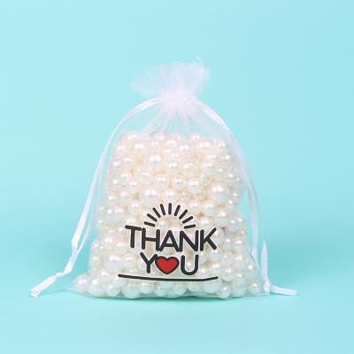 China White Eco-friendly Organza Bags Organza Drawstring Pouches Candy Jewelry Party Wedding Favor Gift Bags for sale