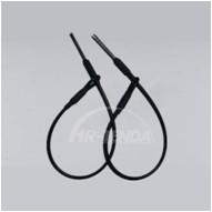 China Loop Lanyard EAS Hard Tag ABS Plastic Material RF Dual / Mono System Black Color for sale